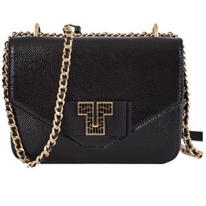 NWT Tory Burch Kira Patent Leather Chain Strap Evening Bag